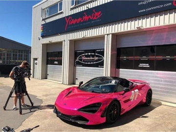 Folia SUPER CHROM Pink GLOSS HEXIS 137cm x 20cm