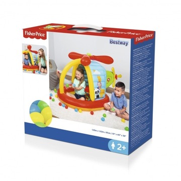 Dmuchany helikopter basen z piłkami Fisher Price