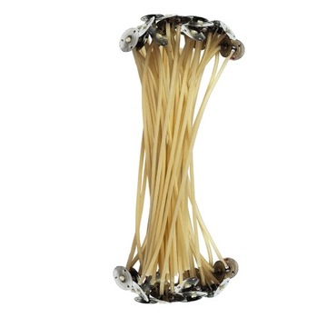 KNOTY DO ŚWIEC Z BLASZKĄ - 30 NITEK 15cm 50 sztuk
