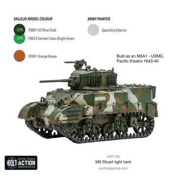 BOLT ACTION Американский легкий танк M5 Stuart [402011303]