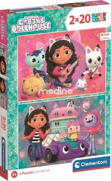 Puzzle 2x20 Clementoni Super Kolor Gabby's Dollhouse gabi