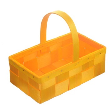 Koszyk łuba żółty 21 cm łubianka osłonka koszyczek na stroiki wrzosy