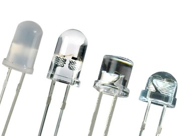 DIODY LED BIAŁE I KOLOROWE 5mm 25 SZTUK dioda