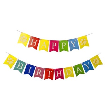 Cute Party Banner Decoration Printed colorful