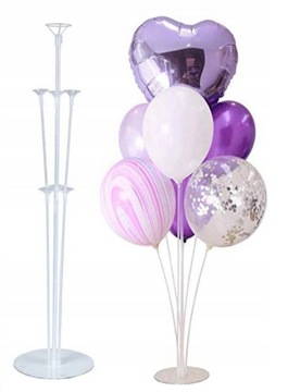 Stojak Do Balonów Dekoracji Balony stelaż 7 patyczków