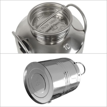 БОЧКА ИЗ НЕРЖАВЕЮЩЕЙ СТАЛИ 10л банка для масла, вина, самогона, виски, водки