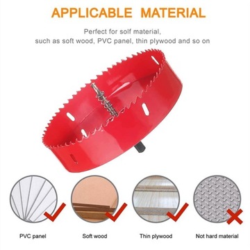 Биметаллическая кольцевая пила 5,9 дюйма, 150 мм, профессиональный резак для сверл из нержавеющей стали