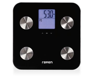 Waga łazienkowa elektroniczna RAVEN EW006X Czarna