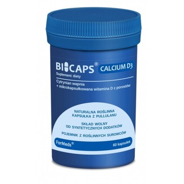 BICAPS кальций D3 60 капсул - кальций + витамин D3 FORMEDS