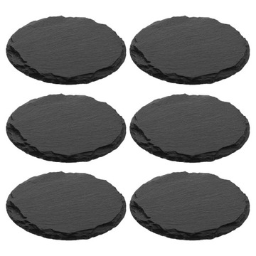 6 sztuk Łupek Coaster Piasek Podstawki Kamień