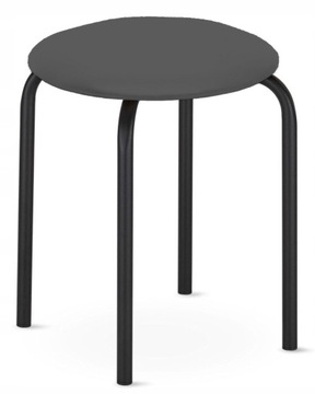 TABORET STOŁEK METALOWY CHICO-BL GRAFITOWY NOWY ST