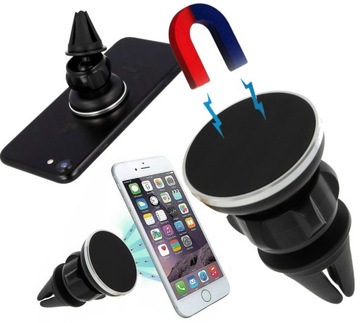 UCHWYT MAGNETYCZNY SAMOCHODOWY 360° KRATKĘ tel V9
