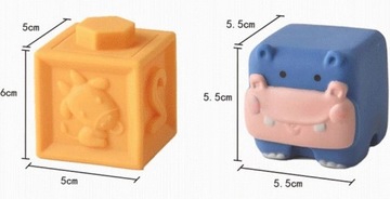 Мягкие сенсорные блоки, животные, цифры, фигуры, набор для детей