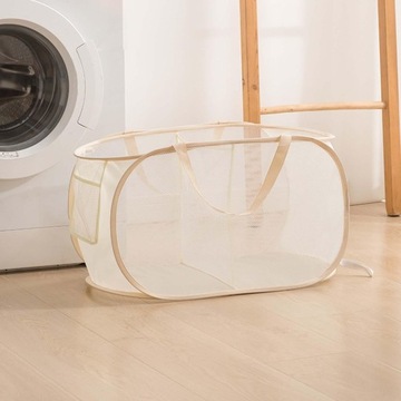 Корзина для белья Popup Корзина для белья 2 сетки Бежевый