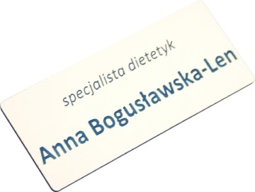 IDENTYFIKATOR plakietka TABLICZKA GRAWER 7X3 BI/NI