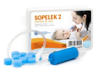 Sopelek 2 аспіратор для носа від народження + фільтри одноразові 10 шт.