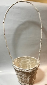 Kosz koszyk kolor biały na kwiaty wys.ok 60-63cm