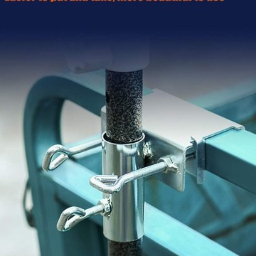 Держатель балконного зонта для перил балюстрады из цельного металла 25-38 мм