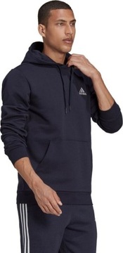 BLUZA MĘSKA ADIDAS ESSENTIALS FLEECE HOODIE GRANATOWA H12216 r 2XL