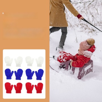 RĘKAWICZKI DLA DZIECI CIEPŁE ZIMOWE RĘKAWICZKI DZIECIĘCE DZIANINA