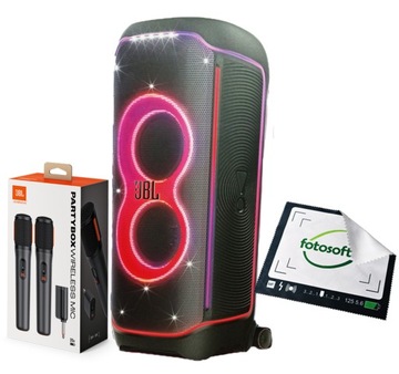 Mega DUŻY GŁOŚNIK JBL PartyBox Ultimate 1100W BT WIFI + 2x Mikrofon