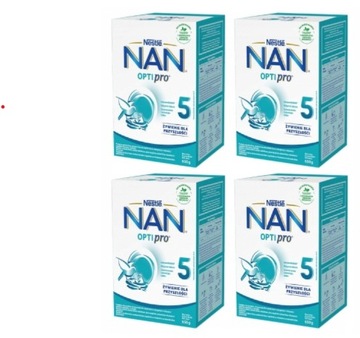 NESTLE NAN OPTIPRO 5 mleko modyfikowane 4x 650g