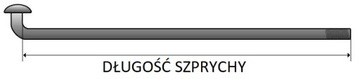 стандартные велосипедные спицы, набор из 10 шт., 286 мм.