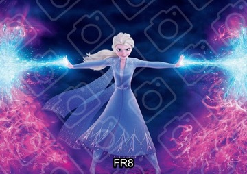 Opłatek na Tort FROZEN ELSA wydruk Waflowy A4