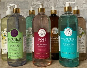 ERBARIO TOSCANO Разглаживающий гель для душа Shea Gel 1000 мл