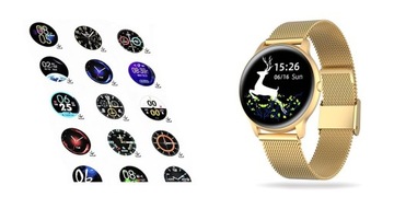 Женские часы SMARTWATCH Gold G. Rossi Elegant Для подарка Меню PL