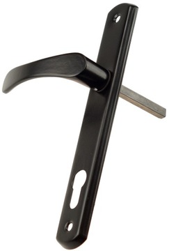 УЗКАЯ РУЧКА ДЛЯ КАЛИТКИ 72мм, ЧЕРНАЯ, СО ВСТАВКОЙ PL