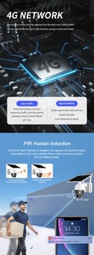 БЕСПРОВОДНАЯ СОЛНЕЧНАЯ КАМЕРА 4G с приложением Tuya Smart Live