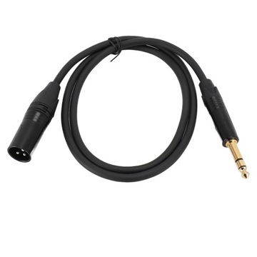 PRZEJŚCIÓWKA ADAPTER KABEL PRZEWÓD AUDIO XLR DO JACK 6.35MM 5M