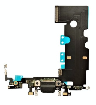 TAŚMA ZŁĄCZE GNIAZDO ŁADOWANIA USB DO iPHONE 8 MIC CZARNY