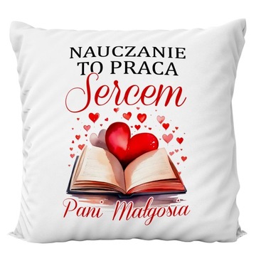 PODUSZKA DZIEŃ NAUCZYCIELA NAUCZYCIELKI PREZENT IMIĘ PODZIĘKOWANIE