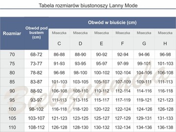 LANNY MODE Biustonosz 62004 Usztywniany 80E