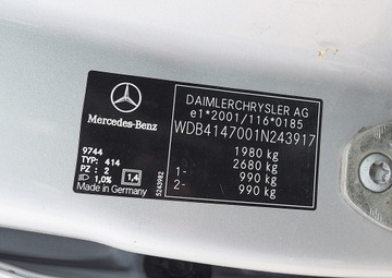 MERCEDES VANEO SKLO (OKNO) BOČNÍ DVEŘE LEVÝ PŘEDNÍ
