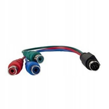 Кабель-переходник S-Video 7 PIN - 3 x RCA Chinch RGB