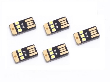 5x Pocket Lampka Mini USB Touch switch 3 LED