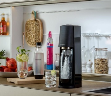 Saturator do wody gazowanej SodaStream TERRA BLACK + BUTELKA MOB 0,5L