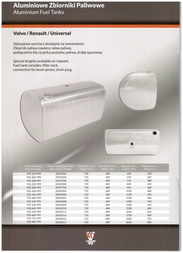 ТОПЛИВНЫЙ БАК VOLVO / RENAULT 650 (2600 нетто)