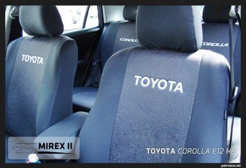 Pokrowce z tkanin tapicerskich Toyota Corolla E12