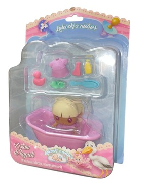 LALECZKA Z NIEBIOS ZESTAW DO KĄPIELI MINI LALKA