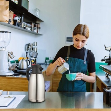Термос 2 литра, изолированный кофейник Чай