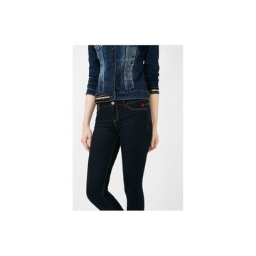 SPODNIE JEANSY DESIGUAL GRANAT R 24