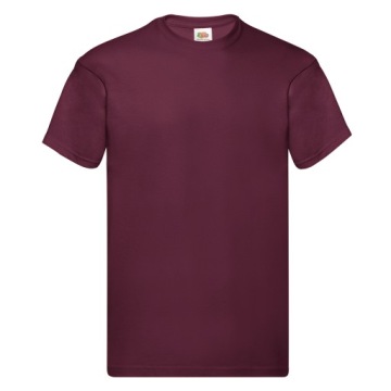T-SHIRT KOSZULKA FRUIT OF THE LOOM burgundy 3XL