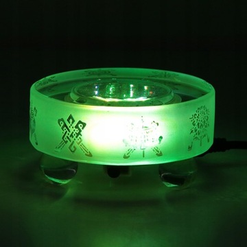 Красивый мини-кристаллический светодиодный светильник с рисунком Будды