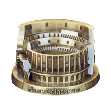 1PC RZYM KOLOSSEUM MODEL METALOWE RZEMIOSŁO POPIELNICZKA