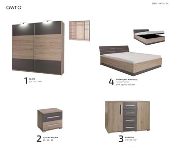 Спальня AWRA – 4 элемента – 2 цвета = ХИТ!