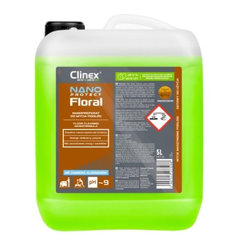 Средство для мытья полов CLINEX Nano Protect Floral 5 л.